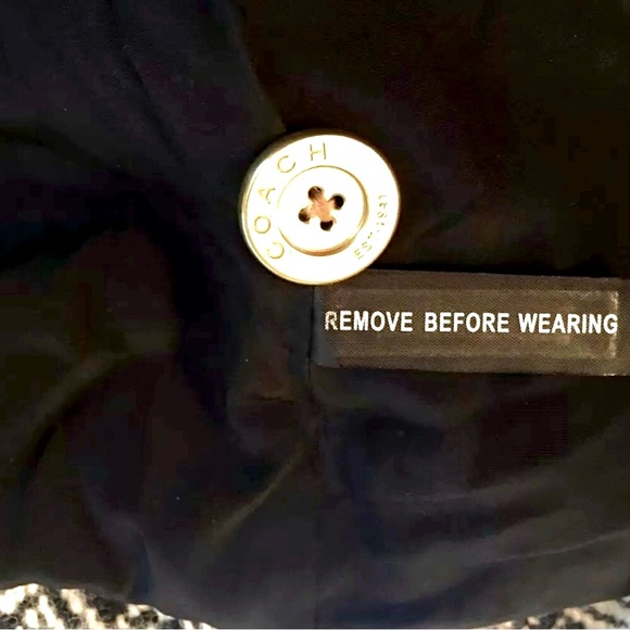 COACH Peacoat~Herringbone~Size12~NWOT! - Picture 6 of 11